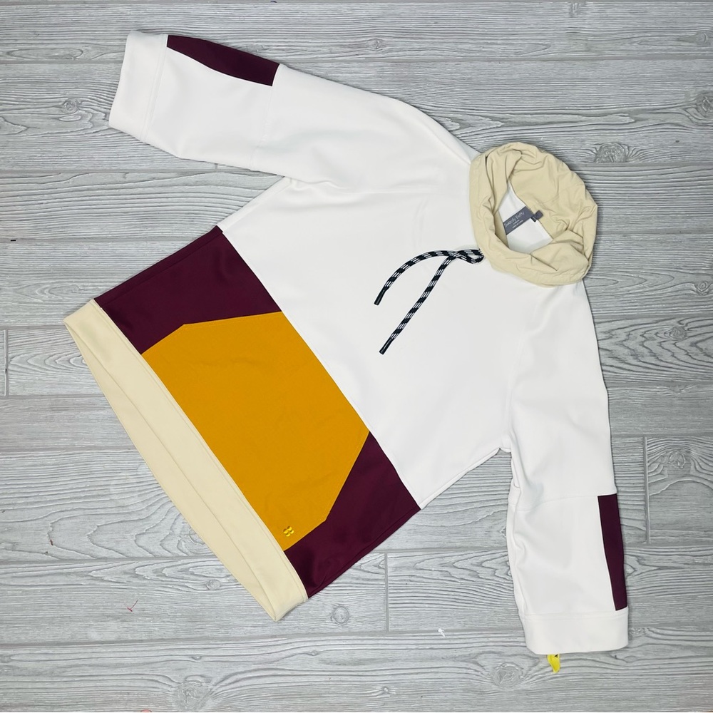Sweaty Betty Colourblock Sweatshirt White Size xs work out gym sweatshirt hoodie